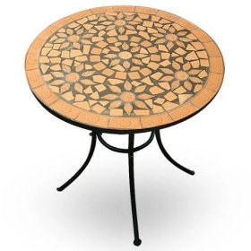 Zahradní mozaikový set Roma | kulatý stůl + 2 skládací židle | Goleto.cz
