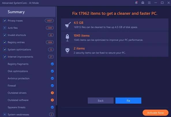Advanced SystemCare Pro 18.5.0.250 Screenshot 3