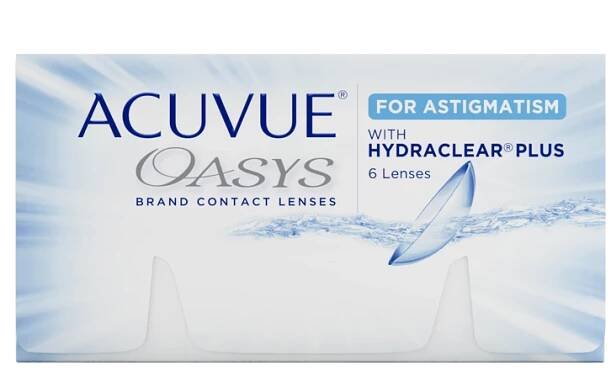 ACUVUE[^®] OASYS contact lenses for Astigmatism with Hydraclear Plus 6-Pack