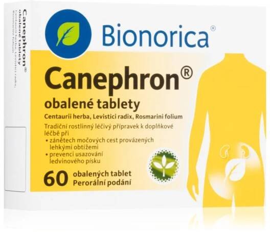 Canephron Canephron filmem obalené tablety k léčbě zánětů močových cest, prevence usazování ledvinového písku