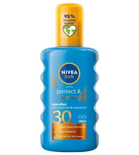 NIVEA SUN SPREJ NA OPALOVÁNÍ PODPORUJÍCÍ ZHNĚDNUTÍ OF 30 200ml | Moje lékárna