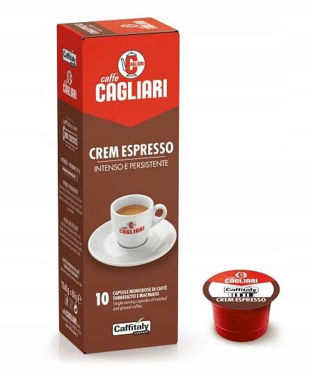 Kapsle pro Cafissimo Caffitaly Caffe Cagliari Crem Espresso 10 ks Značka Caffitaly