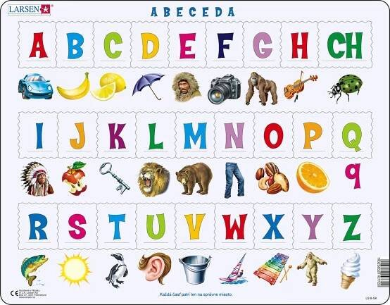 Larsen Puzzle - Abeceda z obrázkami - slovenská : LS8 - Larsen Puzzle
