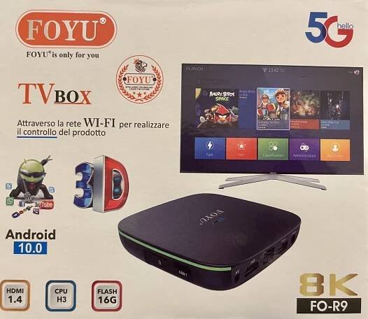 FOYU FO-R9+Smart TV Box 8K + - TV, audio, video