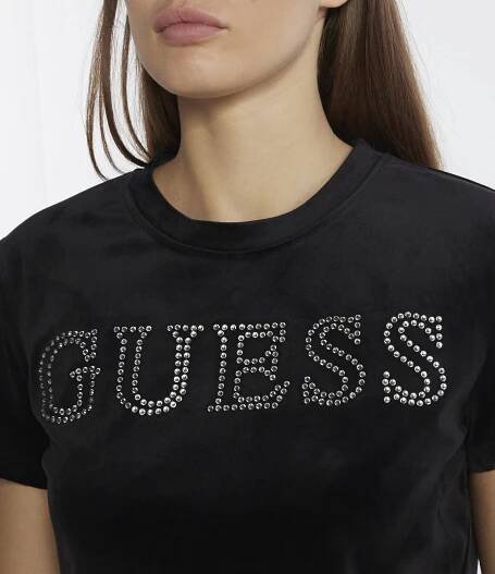 Halenka GUESS ACTIVE | černá Cropped Fit V3BI01 KBXI2