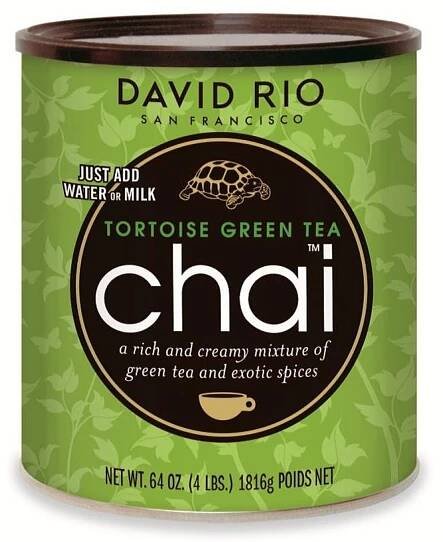 chai latte david rio tortoise ze zelenym cajem velka doza 1816g na 64 porci