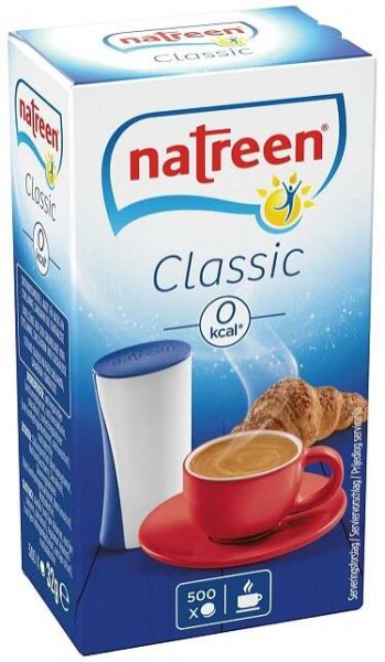 Dávkovač sladidel Natreen CLASSIC BEZ KALORIÍ 500ct./ 1 krabice -doprava zdarma
