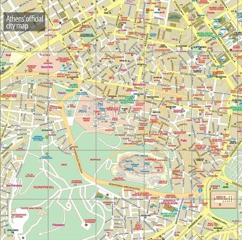 Map of Athens: offline map and detailed map of Athens city
