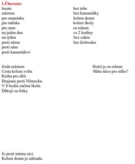 Předložky › Německý jazyk › Uč se online! ✍️ - Vše co potřebuješ do školy
