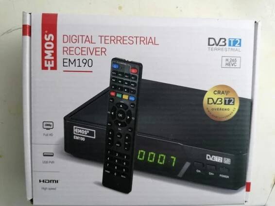 Emos DVBT2 s dálkovým ovladačem - TV, audio, video