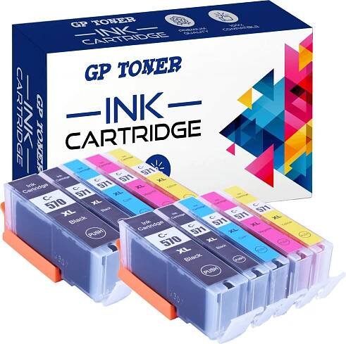 10x Inkoustové kazety XL pro CANON PIXMA MG5700 MG5750 MG5751 MG5752 TS5050 TS6050