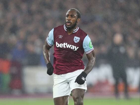 LONDON, ENGLAND - NOVEMBER 30: West Ham United's Michail Antonio during the Premier League match between West Ham United FC and Arsenal FC at London Stadium on November 30, 2024 in London, England. (Photo by Rob Newell - CameraSport via Getty Images)