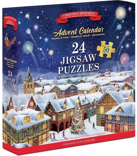 Puzzle Adventní kalendář: Vánoční vzpomínky 24x50 dílků