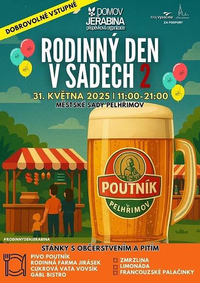 Rodinný den v Sadech 2 nabídne zábavu pro malé i velké - Domov Jeřabina - Příspěvková organizace
