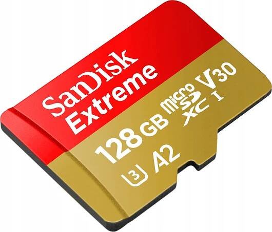 SanDisk Extreme microSDXC 128 GB UHS-I U3 V30 SDSQXAA-128G-GN6MA + SD adaptér