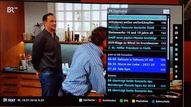 Německé zemské veřejnoprávní televize nabízí v HbbTV alpské panorama i sportovní aplikace | Televizniweb.cz