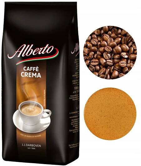 Alberto Caffe Crema káva zrnková intenzivní 1kg