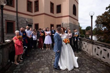 Svatba zámek Lnáře