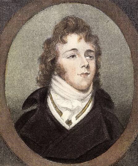 a color etching of Brummell during his London heyday
