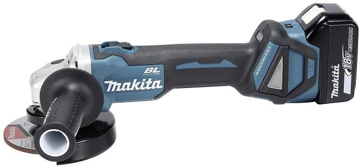 Makita DGA511RTJ DGA511RTJ Akumulátorová úhlová bruska 125 mm, vč. 2x aku, vč. nabíječky, kufřík, 18 V, 5 Ah
