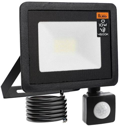 LED reflektor SLIM 10W Halogenová lampa Černá