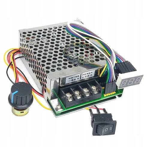 Regulátor otáček motoru DC PWM vpředu/vzadu 10-50 V 40 A