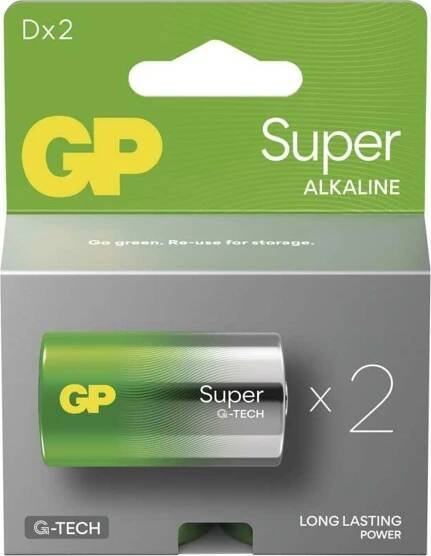 GP Alkalická Super D LR20 2 ks od 39 Kč
