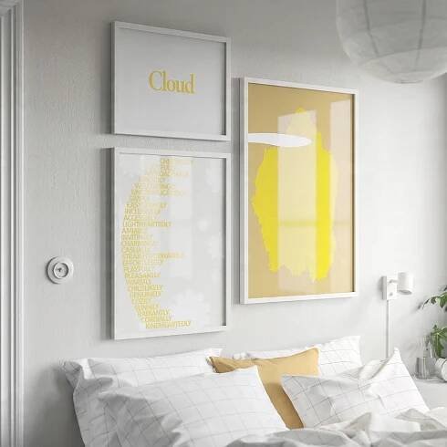 IKEA RODALM Rámeček, bílý, 70x100 cm Šířka výrobku 70 cm