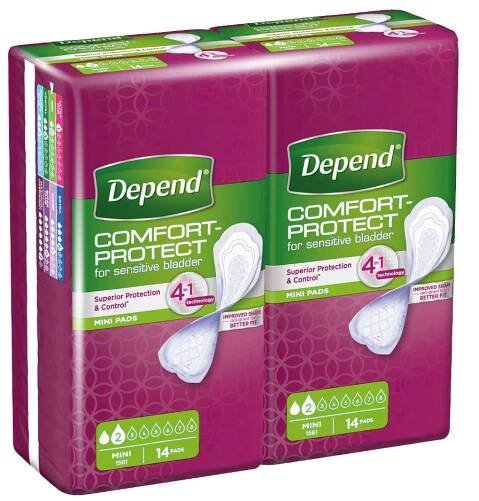 Depend Mini inkontinenční vložky 2x14 ks