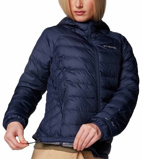 Bunda Columbia Powder Lite™ II Hooded Jacket W - tmavě modrá