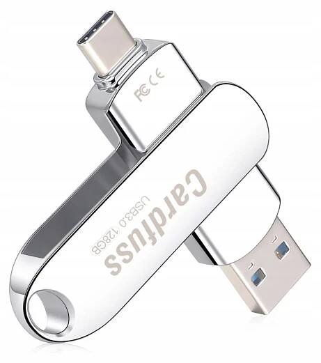 USB flash disk CARDFUSS, 2 porty USB 3.0 a typ C 256 GB