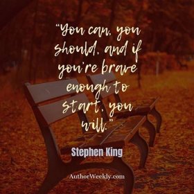 Stephen King Writing Quote You Can You Should