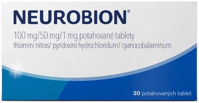 Neurobion 100 mg/50 mg/1 mg 30 potahovaných tablet