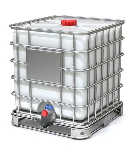 IBC Tank / Tote 270 Gallon (1000L) with Metal Cage, Ball Valve and Lid - Factory New