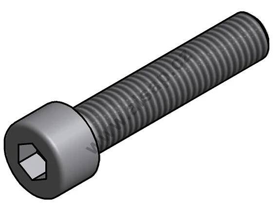 Šroub M14x75 DIN912/8,8, imb, zn/MKS