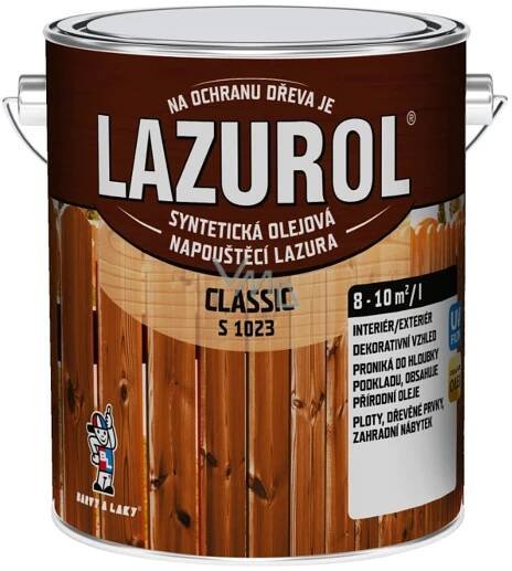 Lazurol Classic S1023 syntetická olejová lazura na dřevo 0000 Bezbarvá 2,5