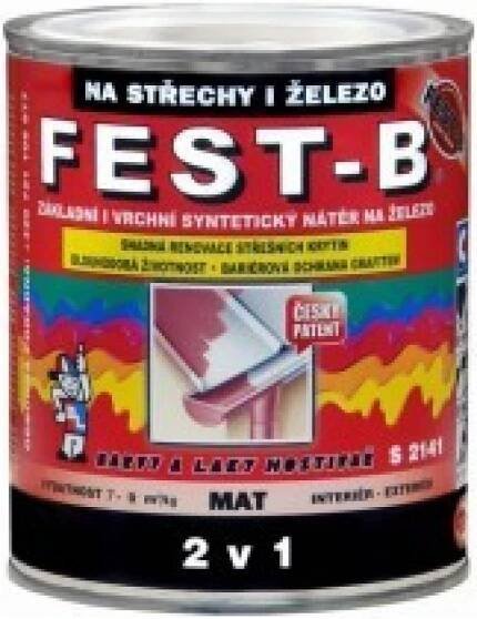 Barvy a laky Hostivař FEST B FESTB S2141-0540 ZELENÝ 0,8Kg