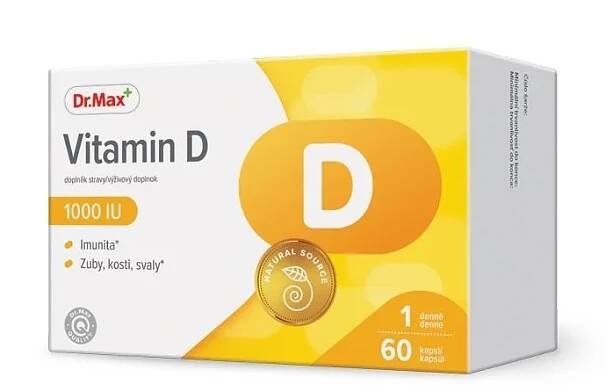 Dr. Max Vitamin D 1000 I.U. 60 kapslí