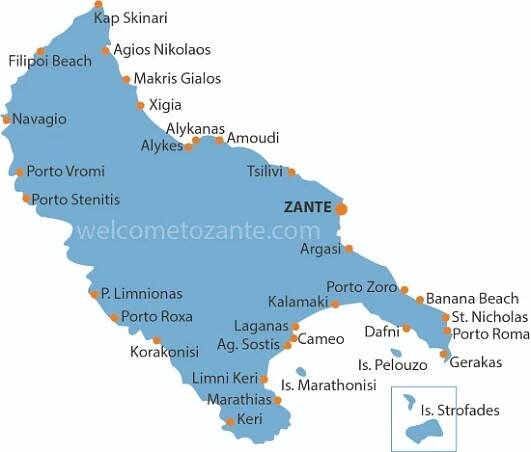 mappa di Zante 