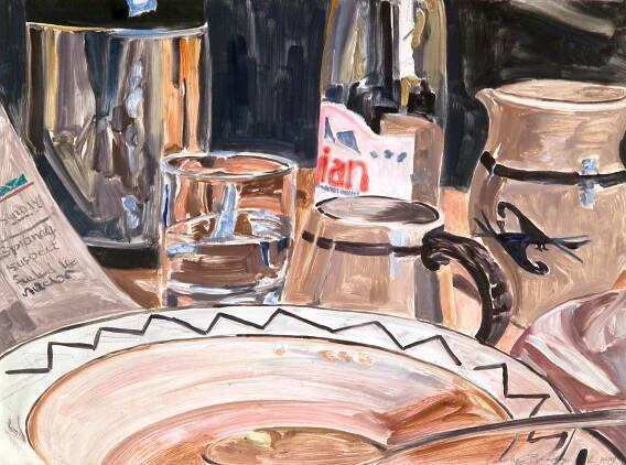 Tamarind Still Life VI, 1999, monotype, 22 x 30 inches