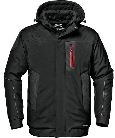 SIR Dolphin Winter černá pánská softshell zimní bunda TPU membrána