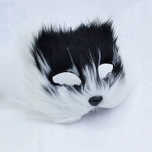 KOČIČÍ MASKA LISA WILKA THERIAN FURRY UMĚLÉ KOŽEŠINA KOSTÝM ZVÍŘÁTKO COSPLAY za 275.00CZK - Allegro