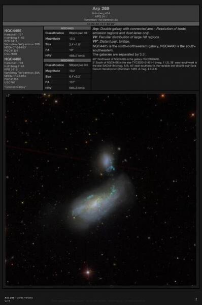 Galaxy pair Arp 269 (NGC4485 & NGC4490 - the "Cocoon Galaxy"