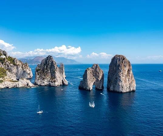 Capri Private Experience – Discover the Faraglioni rocks, the Grotta Azzurra, Capri and Anacapri with a boat tour