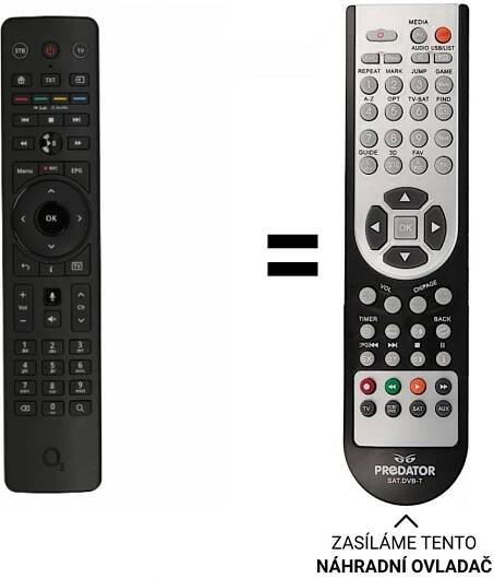 Dálkový ovladač Predátor O2 set-top box new