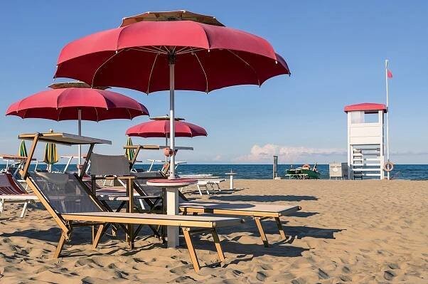 Rimini, pláž