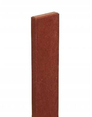 Plastová plotovka 78x21 mm, výška 118 cm, s rovnou hlavou, cihlová
