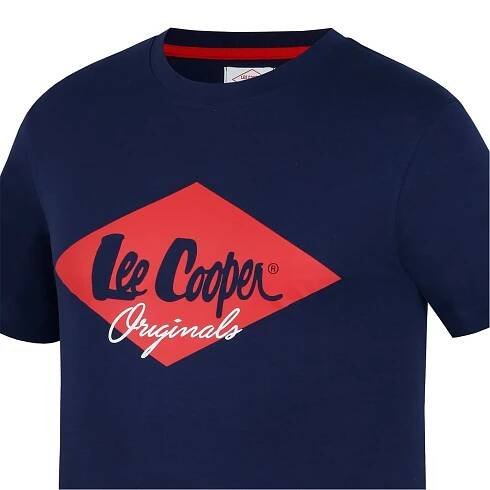 pánské tričko LEE COOPER - NAVY logo - XL