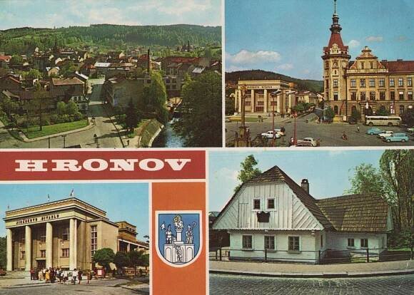HRONOV  - Pohlednice místopis