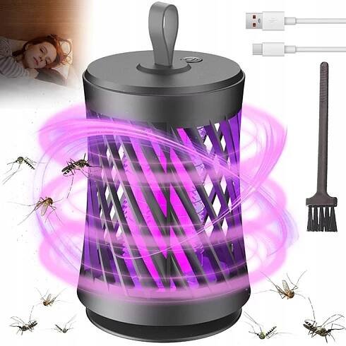 INSEKTICIDNÍ LAMPA NO PEST ZÁVĚSNÁ PAST NA KOMÁRY MOUCHY MUCHNIČKY 1.2 AH USB